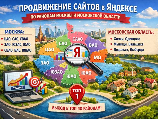 продвижение сайта по региону
